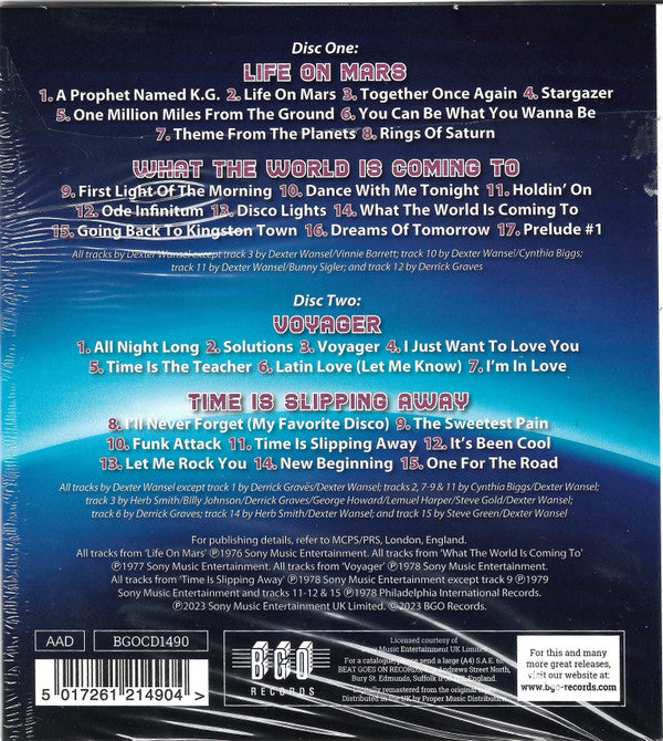 Dexter Wansel : Life On Mars / What The World Is Coming To / Voyager / Time Is Slipping Away (2xCD, Comp, RM)