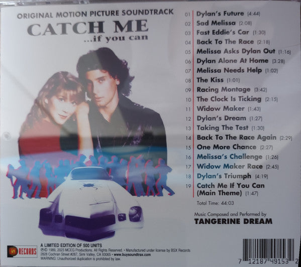 Tangerine Dream : Catch Me... If You Can (Original Motion Picture Soundtrack) (CD, Album, Ltd, RE, RM)