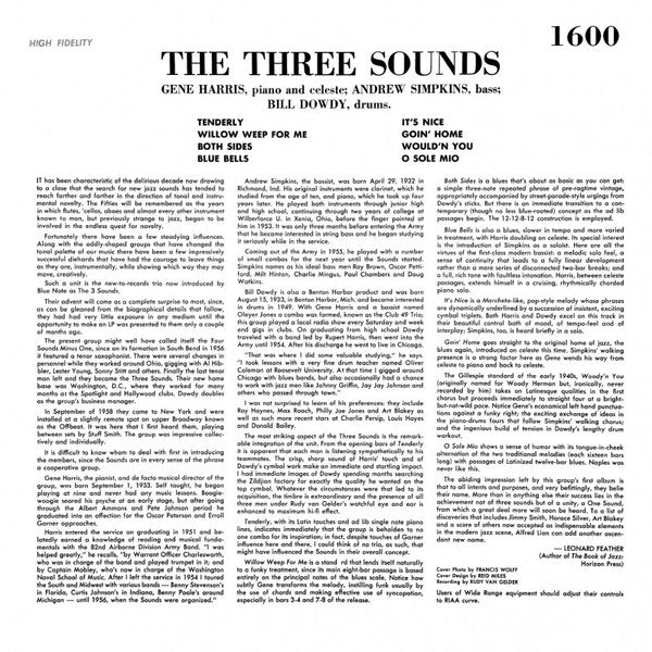 The Three Sounds : The 3 Sounds (LP, Album, Ltd, RE, Unofficial, 180)