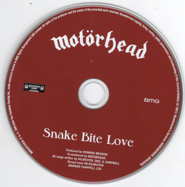 Motörhead : Snake Bite Love (CD, Album, RE, Dig)