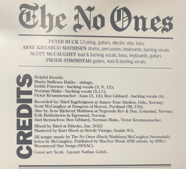 The No Ones : My Best Evil Friend (CD, Album)