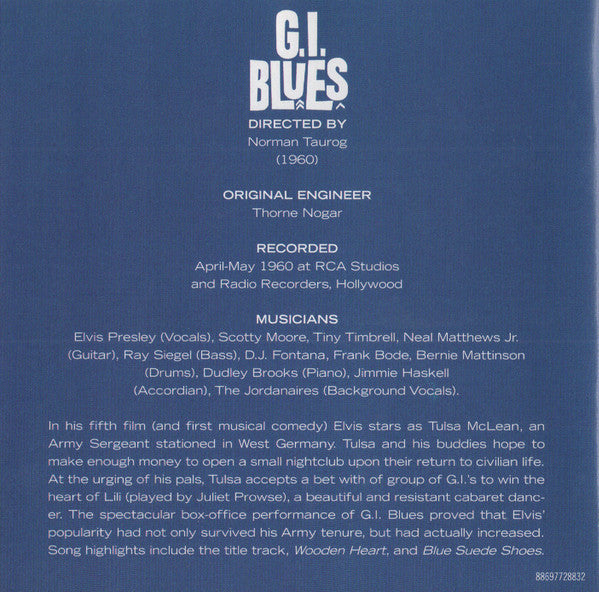 Elvis Presley : G.I. Blues (CD, Album, RE, RM)