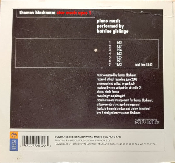 Thomas Blachman, Katrine Gislinge : Star Music Opus 1 (CD, Album, Dig)