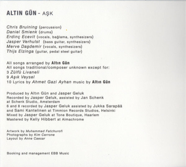 Altın Gün : Aşk (CD, Album, Dig)