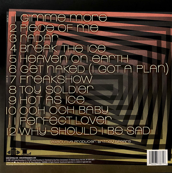 Britney Spears : Blackout (LP, Album, RE, RP)