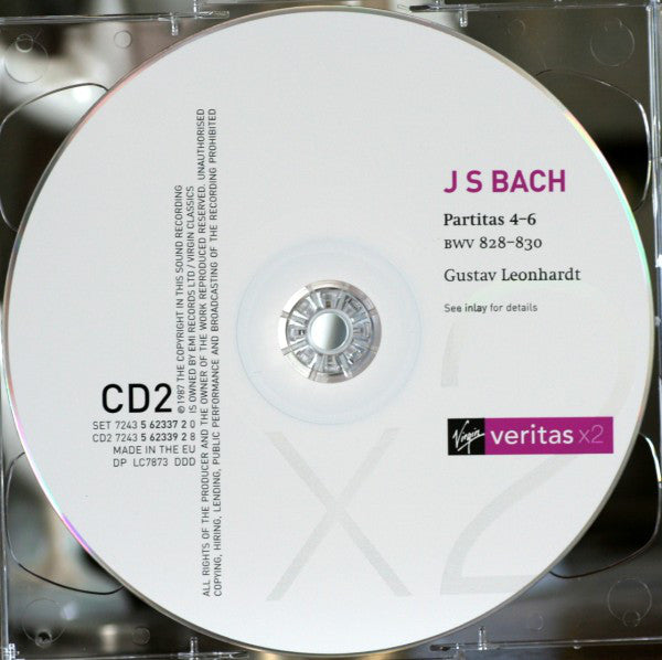 Gustav Leonhardt, Johann Sebastian Bach : Six Partitas (2xCD)