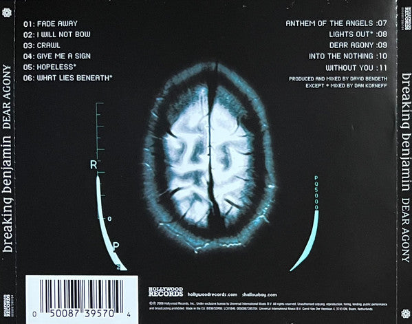 Breaking Benjamin : Dear Agony (CD, Album, RE)