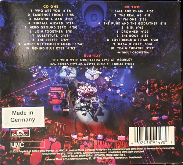 The Who : With Orchestra Live At Wembley (2xCD, Album + Blu-ray, Blu-ray-A, Multichannel)