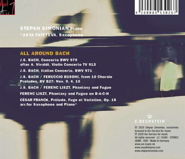 Stepan Simonian : All Around Bach (CD, Album)