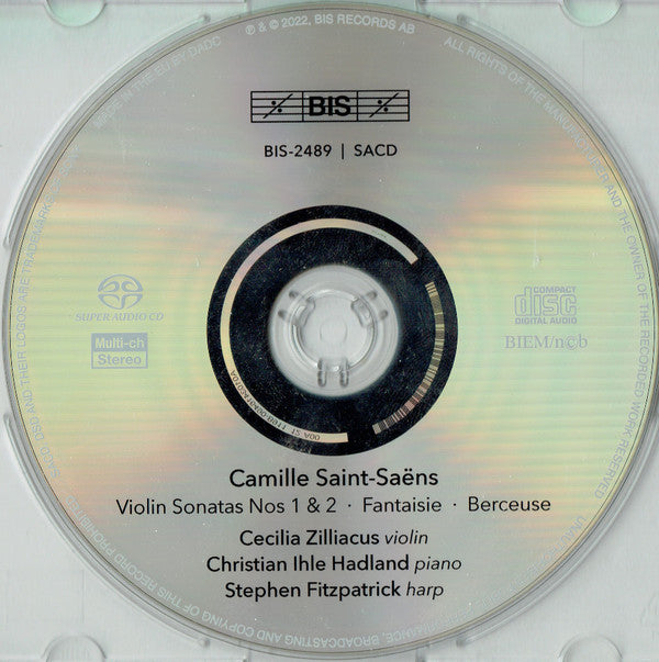 Camille Saint-Saëns — Cecilia Zilliacus, Christian Ihle Hadland, Stephen Fitzpatrick (2) : Sonates Pour Violon Et Piano (SACD, Hybrid, Multichannel)