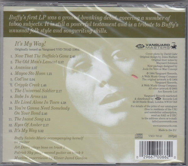 Buffy Sainte-Marie : It's My Way! (CD, Album, RE)