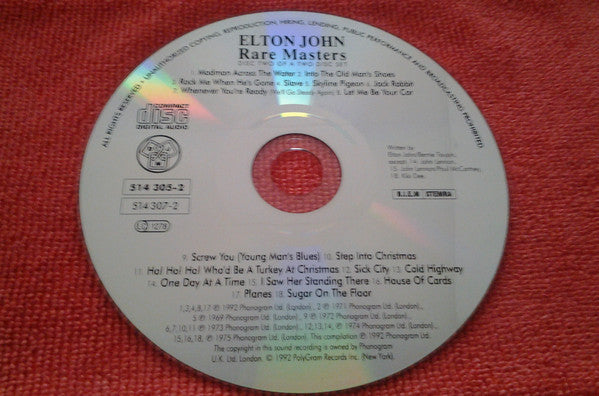 Elton John : Rare Masters (2xCD, Comp, RE, RP)