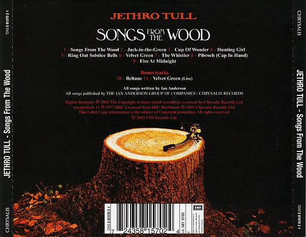 Jethro Tull : Songs From The Wood (CD, Album, RE, RM)