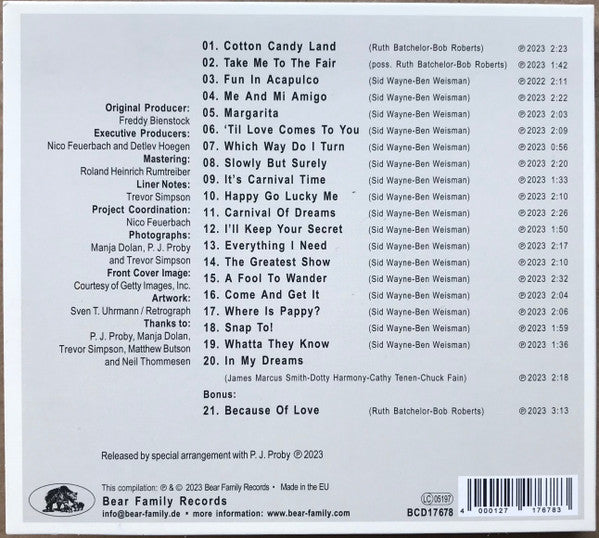 P.J. Proby : Presley Style (Lost Elvis Songwriter Demos 1961-1963) (CD, Comp)