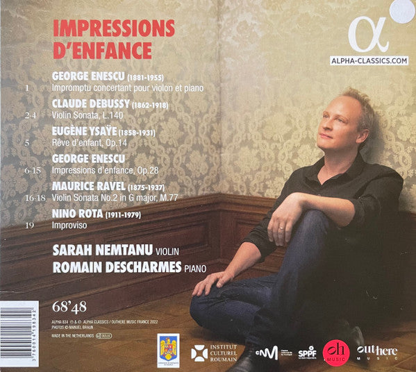 Sarah Nemtanu, Romain Descharmes : Impressions D'Enfance (CD, Album)