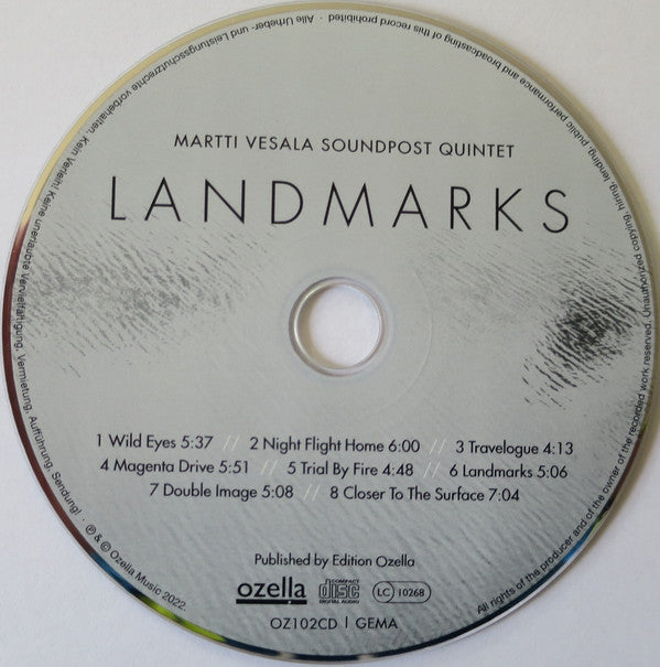 Martti Vesala Soundpost Quintet : Landmarks (CD, Album)