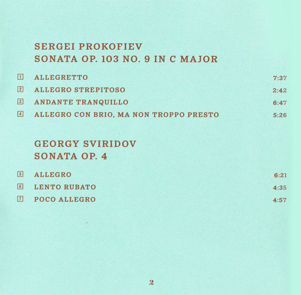 Anastasia Yasko : 20th Century Russian Piano Sonatas (CD, Album)