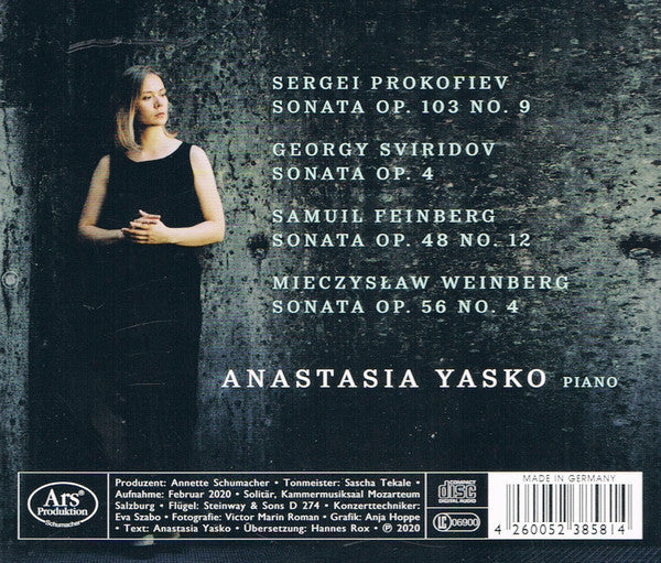 Anastasia Yasko : 20th Century Russian Piano Sonatas (CD, Album)