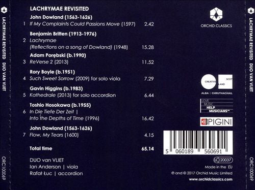 Duo van Vliet : Lachrymae Revisited   (CD, Album)