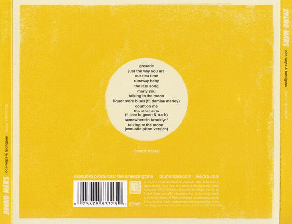 Bruno Mars : Doo-Wops & Hooligans (CD, Album)