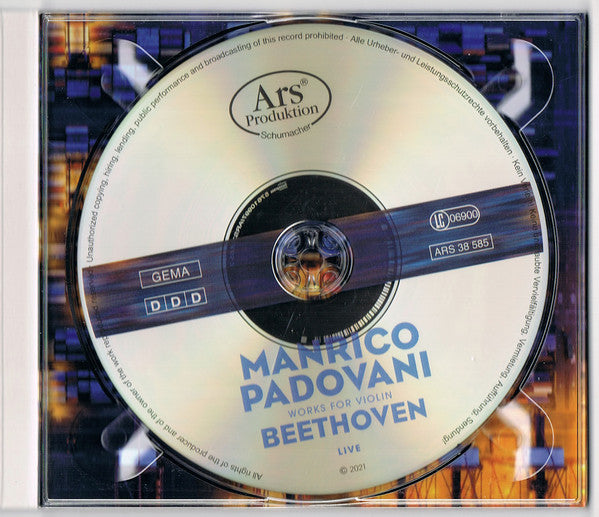 Ludwig van Beethoven – Manrico Padovani : Beethoven – Works For Violin (CD, Album)