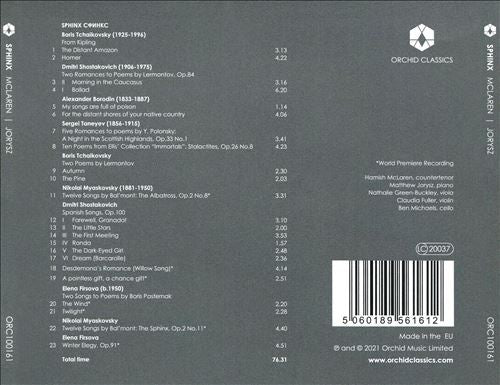 Hamish McLaren, Matthew Jorysz : Sphinx    (CD, Album)