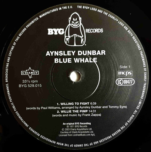 Aynsley Dunbar / Blue Whale : Blue Whale (LP, Album, Ltd, RE, RM, 180)