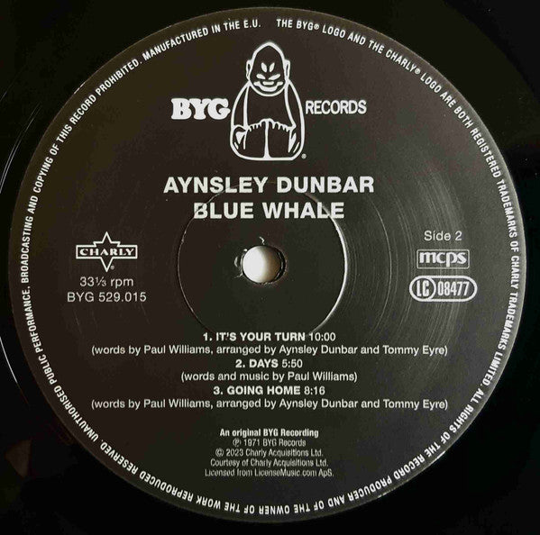 Aynsley Dunbar / Blue Whale : Blue Whale (LP, Album, Ltd, RE, RM, 180)