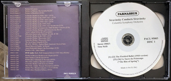 Igor Stravinsky, Columbia Symphony Orchestra, Isaac Stern : Stravinsky Conducts Stravinsky (2xCD, Comp, Ltd)