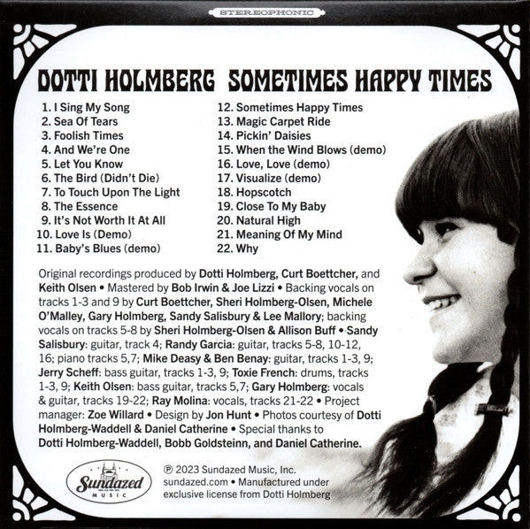 Dottie Holmberg : Sometimes Happy Times (CD, Comp)