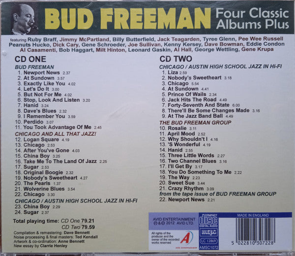 Bud Freeman : Four Classic Albums Plus (2xCD, Comp, RM)