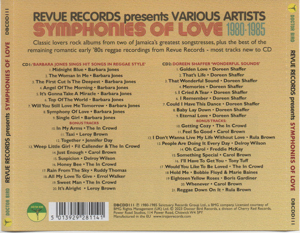 Various : Revue Presents Symphonies Of Love 1980-1985 (2xCD, Comp)