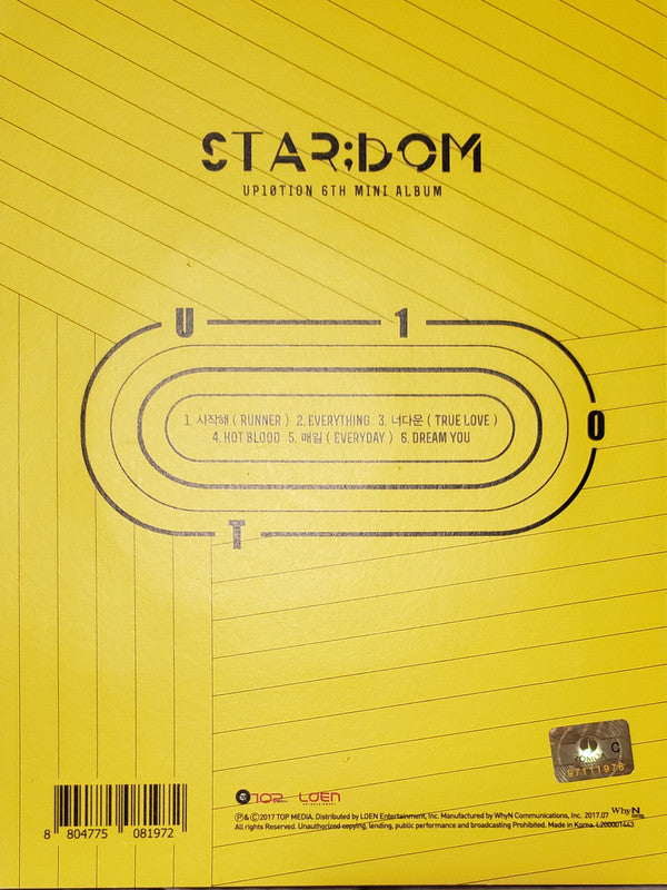 Up10tion : Star;dom (CD, MiniAlbum)