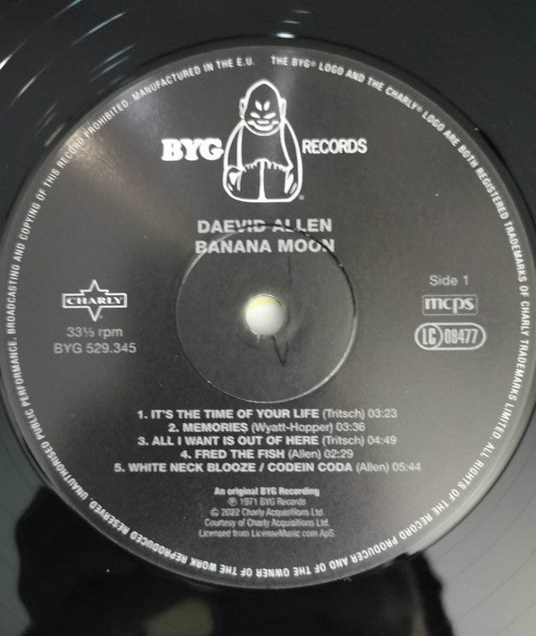 Daevid Allen : Banana Moon (LP, Album, Ltd, RE, RM, 180)