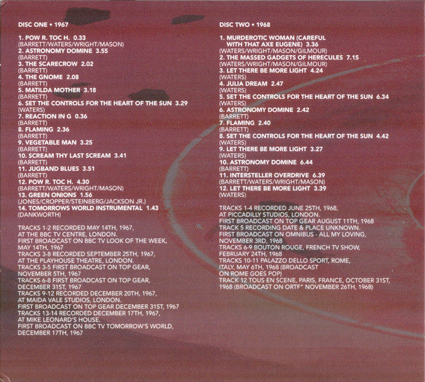 Pink Floyd : Audio Archives 1967-1968 (2xCD, Comp, RM, Unofficial)