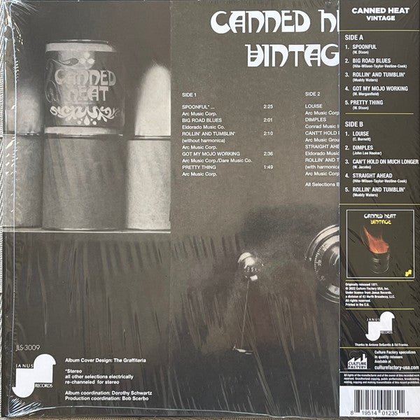 Canned Heat : Vintage (LP, Album, RSD, RE, Red)
