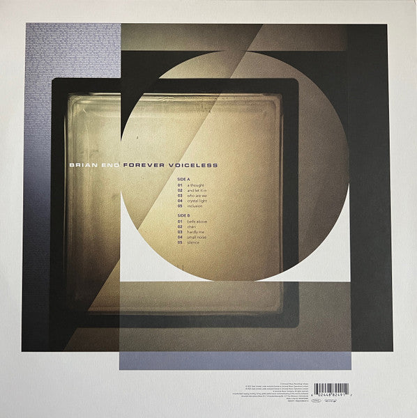 Brian Eno : Forever Voiceless (LP, Album, RSD, Cle)
