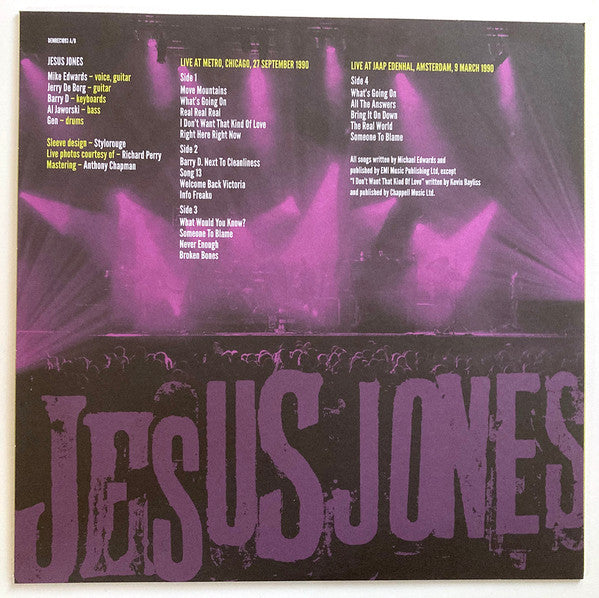 Jesus Jones : Live In Chicago 1990 (2xLP, Album, RSD, Whi)