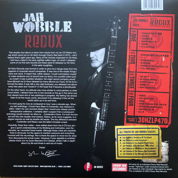 Jah Wobble : Redux (Anthology | 1981 - 2015) (2xLP, RSD, Comp, Ltd, Cle)