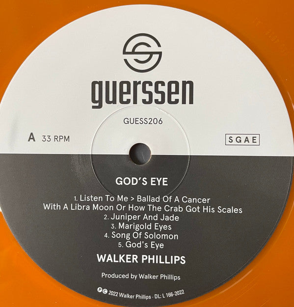 Walker Phillips : God's Eye (LP, Ltd, Ora)