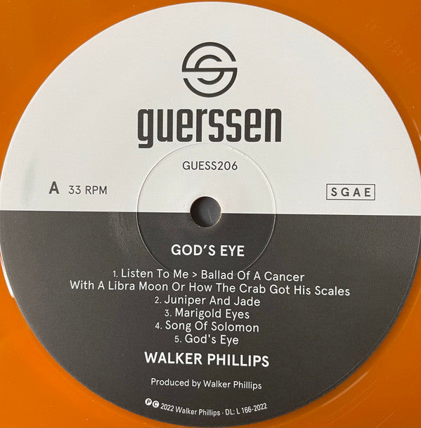 Walker Phillips : God's Eye (LP, Ltd, Ora)