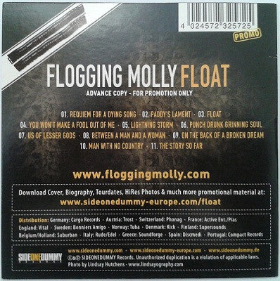 Flogging Molly : Float (CD, Album, Promo, Car)