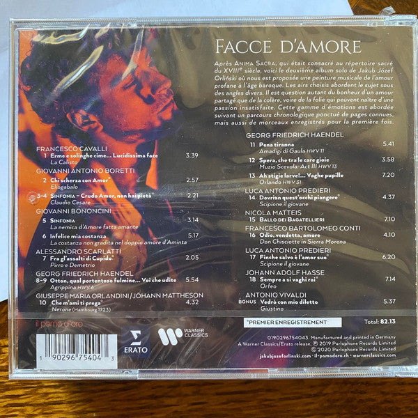 Various - Jakub Józef Orliński, Il Pomo d'Oro, Maxim Emelyanychev : Facce D'Amore (CD, Album, RE)