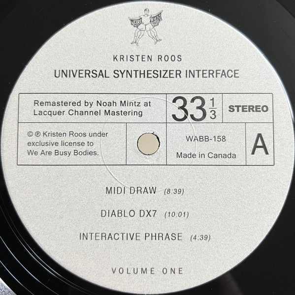 Kristen Roos : Universal Synthesizer Interface Volume One (LP, Album, Ltd, RE, RM)