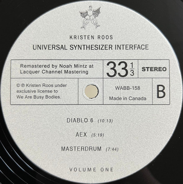 Kristen Roos : Universal Synthesizer Interface Volume One (LP, Album, Ltd, RE, RM)