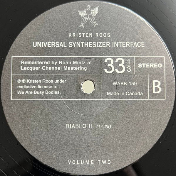 Kristen Roos : Universal Synthesizer Interface Volume Two (2xLP, Album, Ltd, RE, RM)
