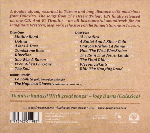 Dean Owens : El Tiradito: The Curse Of Sinner's Shrine (2xCD, Album)