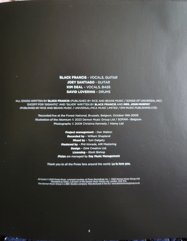 Pixies : Doolittle - Live In Brussels, 2009 (2xCD, Album, Ltd, Num, RE, Med)