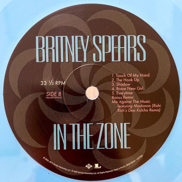 Britney Spears : In The Zone (LP, Album, Ltd, RE, RP, Blu)