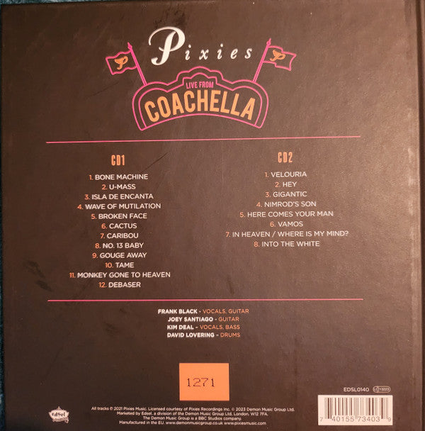 Pixies : Live From Coachella 2004 (2xCD, Album, Ltd, Num, Med)